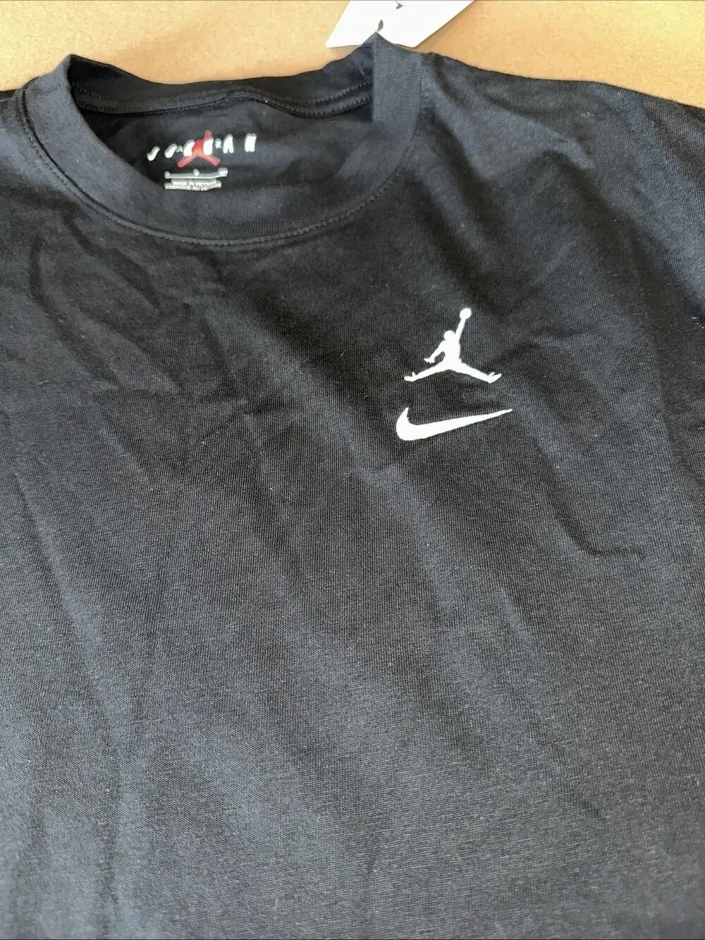JORDAN X Nike Men’s T Black Dual Logo Size Small Rare